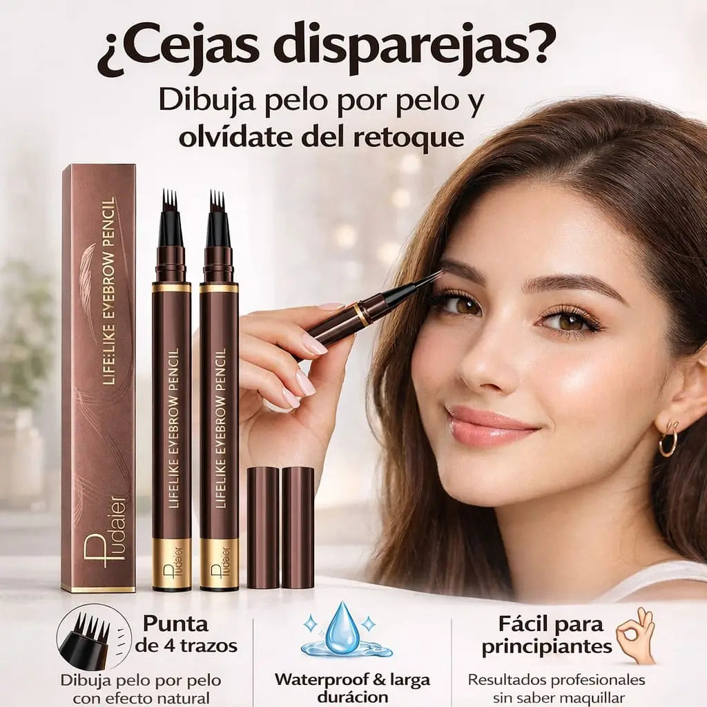 Lápiz para cejas de cuatro puntas resistente al agua✨ ¡PAGA 1 LLEVA 2!